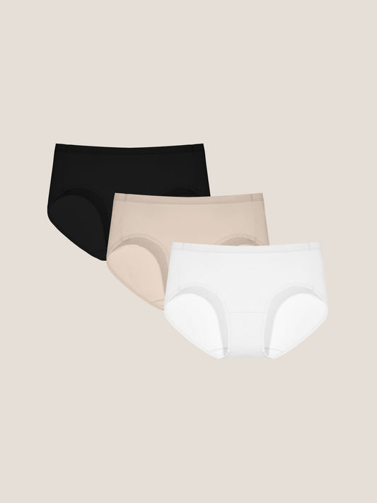 3pcs Cotton Mid-Rise Brief