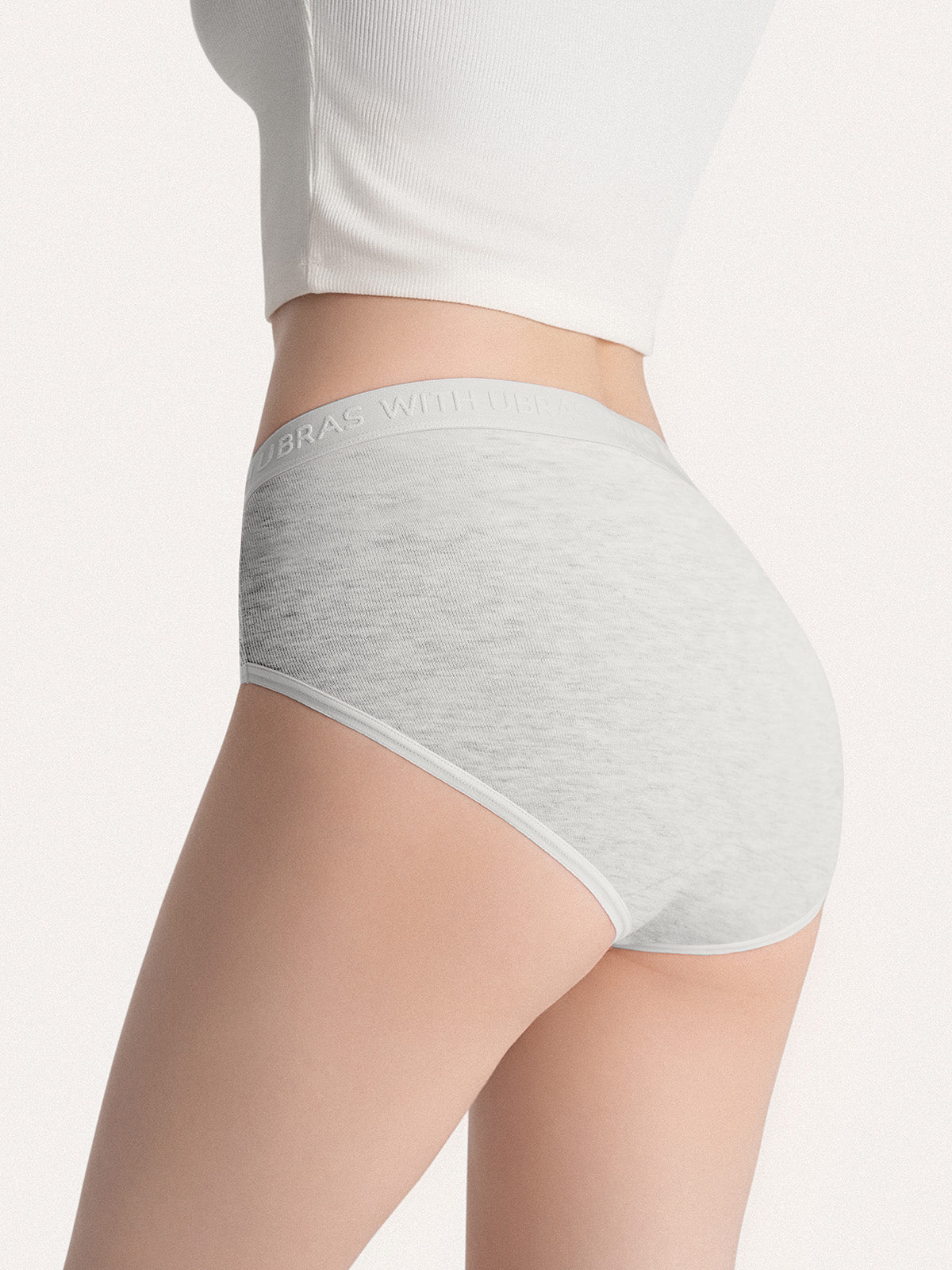 3pcs Cotton Rib Mid-Rise Briefs