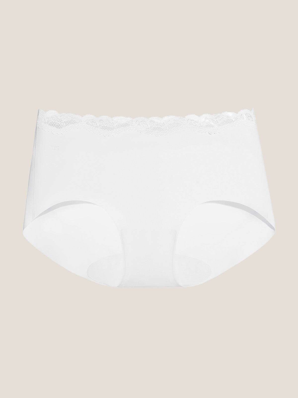 Basic Seamless Lace-Trimmed Boxer Brief