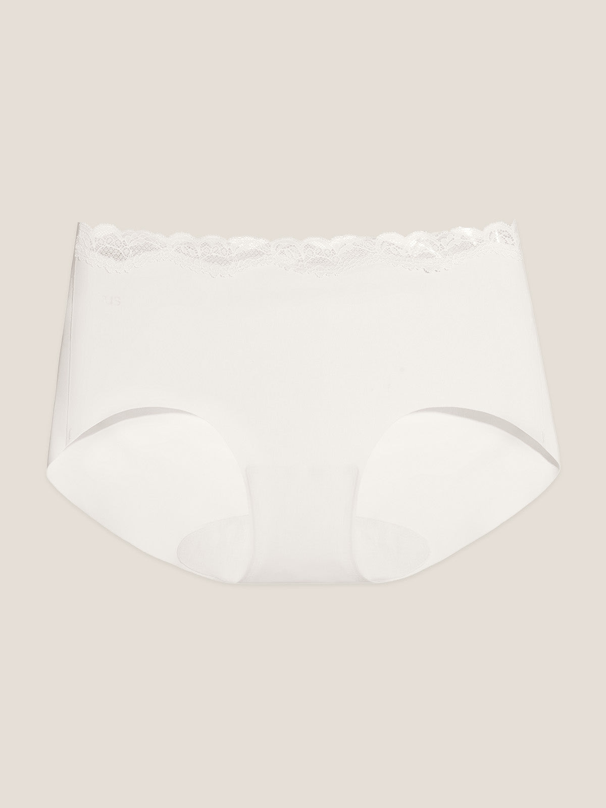 Basic Seamless Lace-Trimmed Boxer Brief